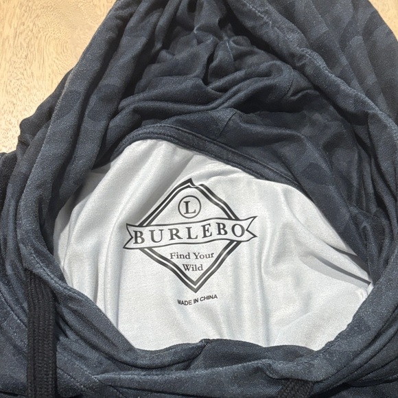 BURLEBO Dark camo Patterned Hoodie - Picture 2 of 3